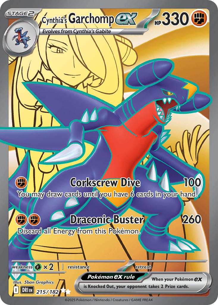 215/182 Cynthia’s Garchomp ex