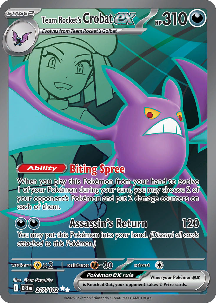 217/182 Team Rocket’s Crobat ex