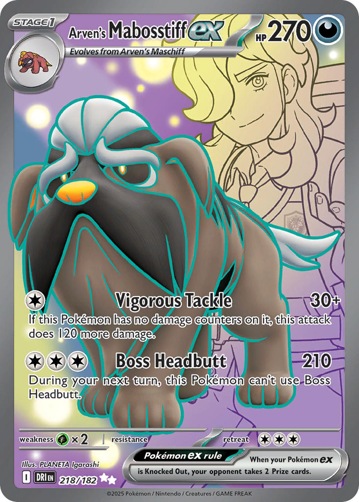 218/182 Arven’s Mabosstiff ex