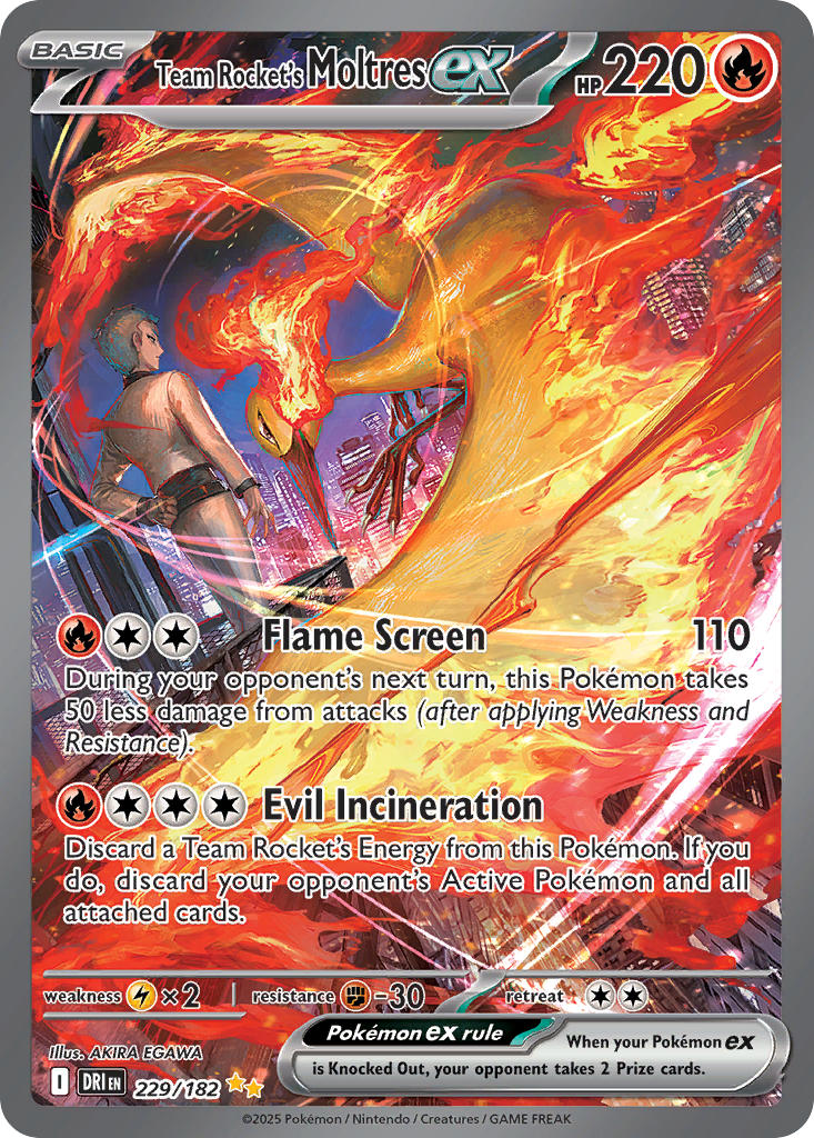 229/182 Team Rocket’s Moltres ex