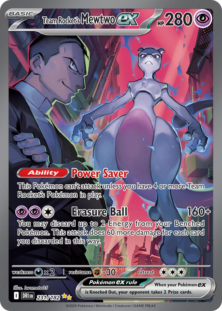 231/182 Team Rocket’s Mewtwo ex