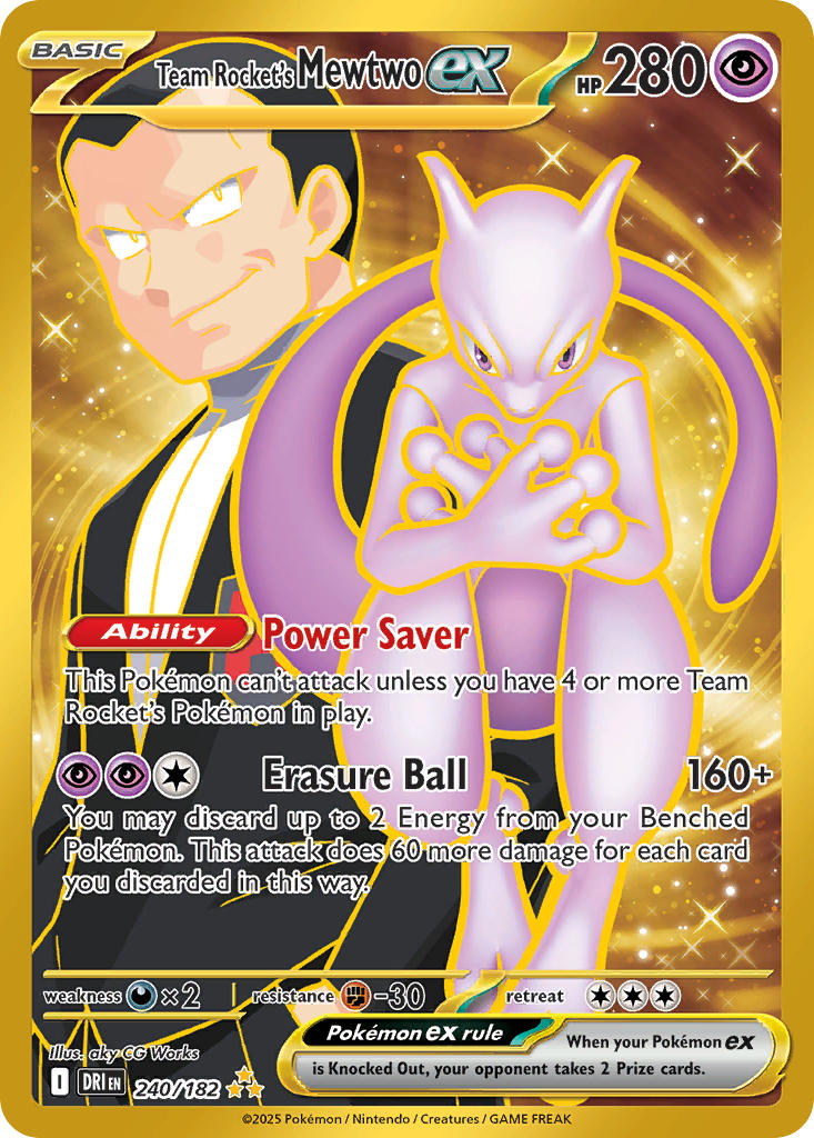 240/182 Team Rocket’s Mewtwo ex