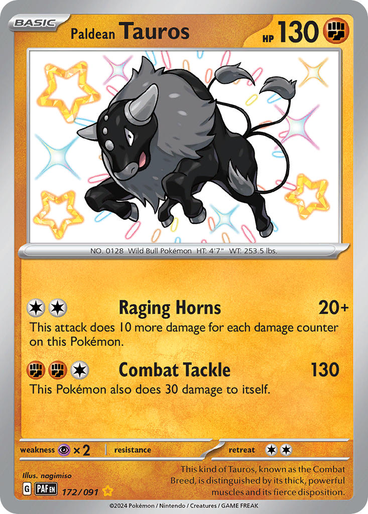 Paldean Tauros 172/091