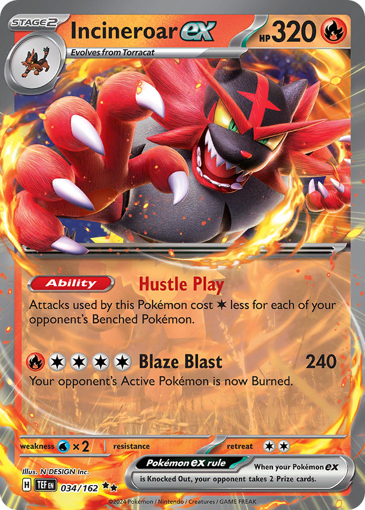 034/162 Incineroar EX