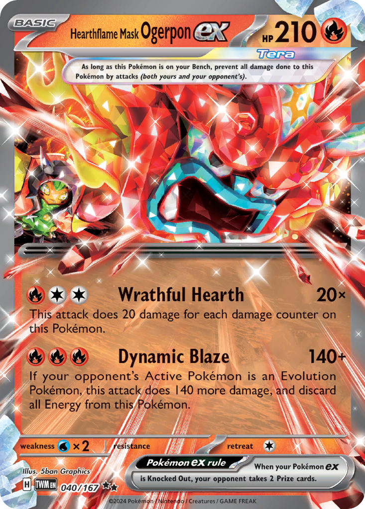 040/167 Hearthflame Mask Ogerpon EX