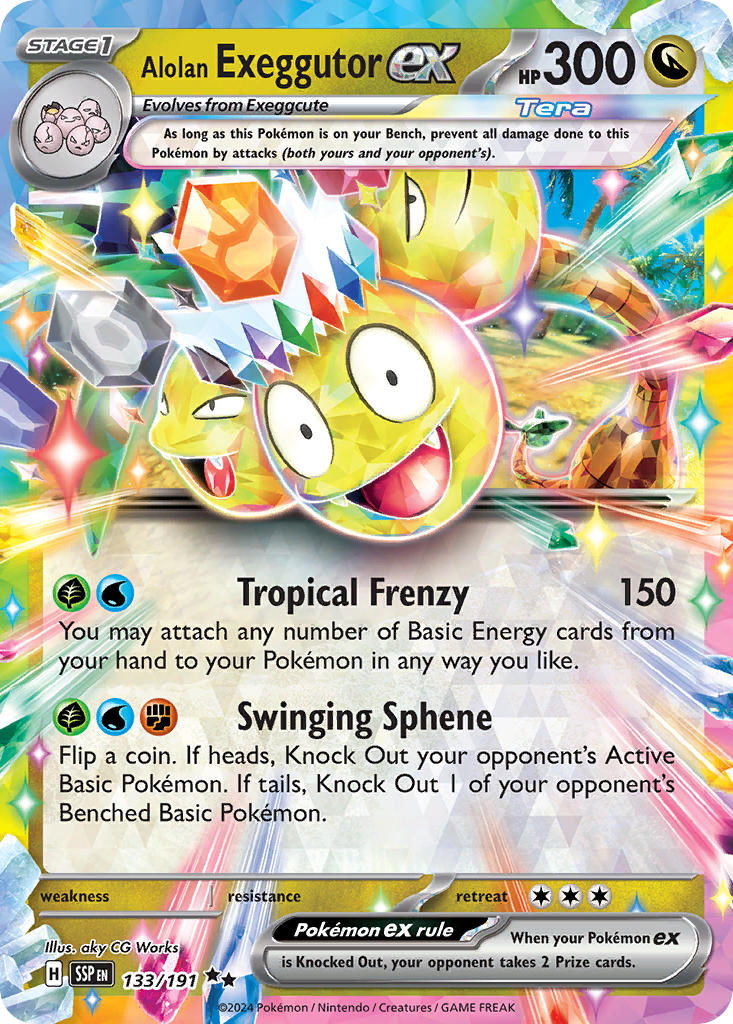133/191 Alolan Exeggutor EX