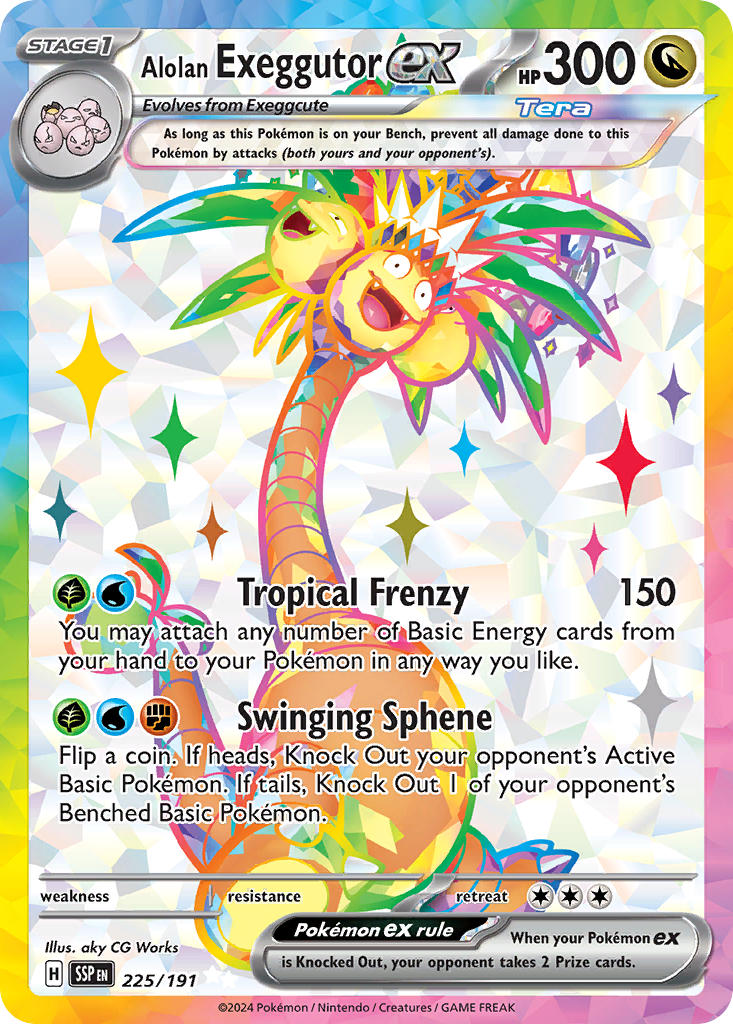 225/191 Alolan ExeggutorEX