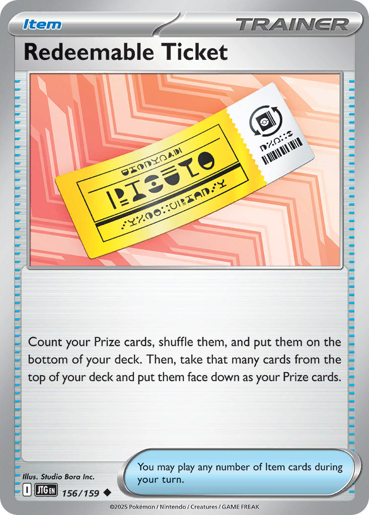156/159 Redeemable Ticket
