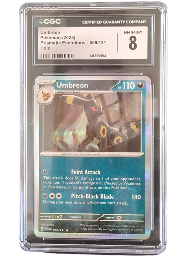 CGC 8 NM/Mint Umbreon 059/131 (ERROR) Missing INK