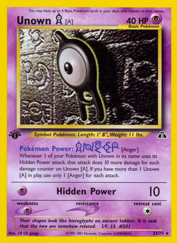033/75 Unown A