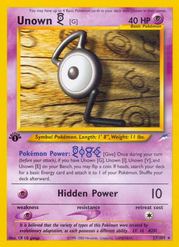 027/105 Unown G