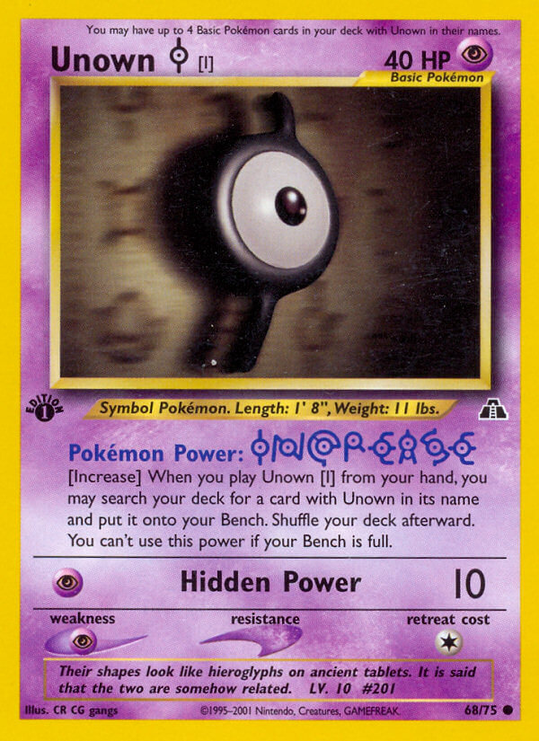 068/75 Unown I