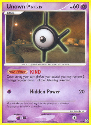 068/132 Unown K