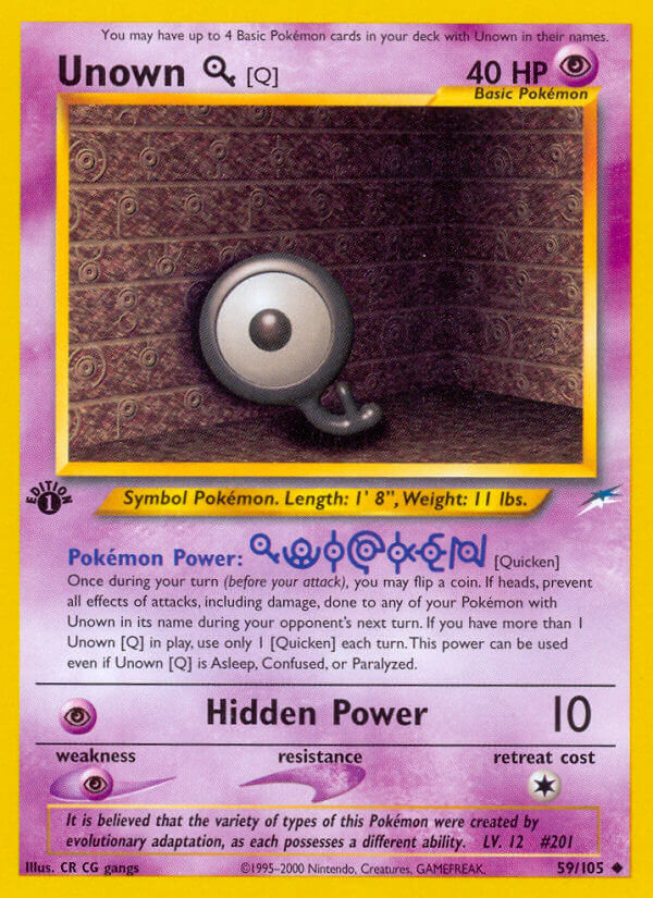 059/105 Unown Q