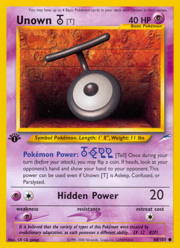 088/105 Unown T