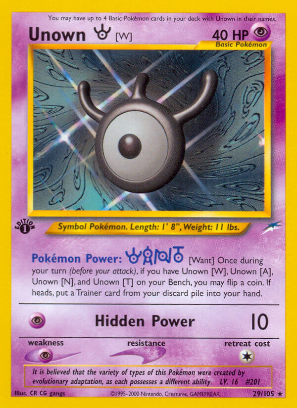 029/105 Unown W
