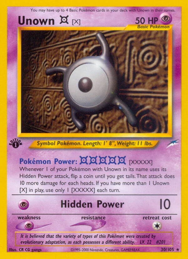 030/105 Unown X