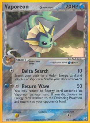 018/113 Vaporeon (delta species)