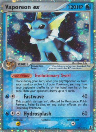 110/113 Vaporeon ex