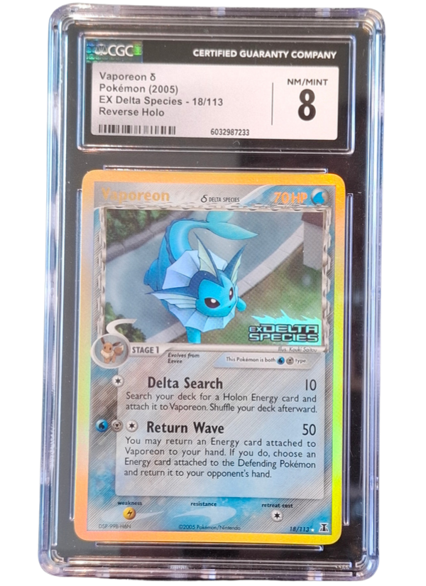 CGC 8 NM/Mint Vaporeon