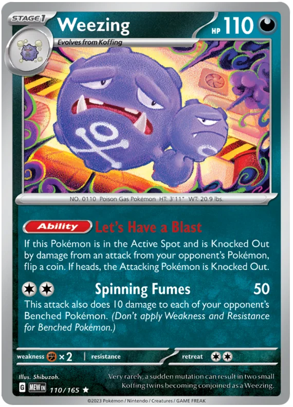 Weezing 110/165
