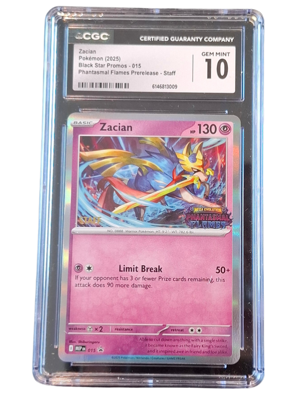 CGC Gem Mint 10 Zacian (STAFF)