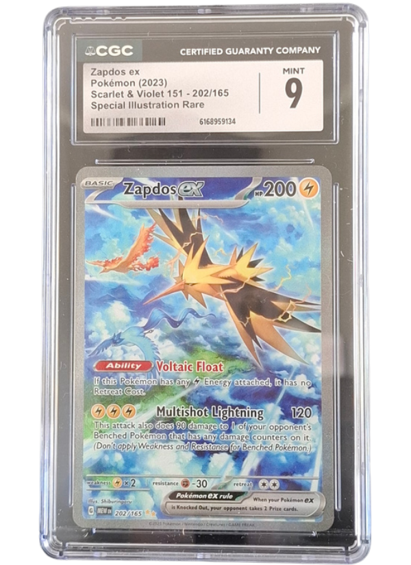 CGC 9 Mint Zapdos EX 202/165