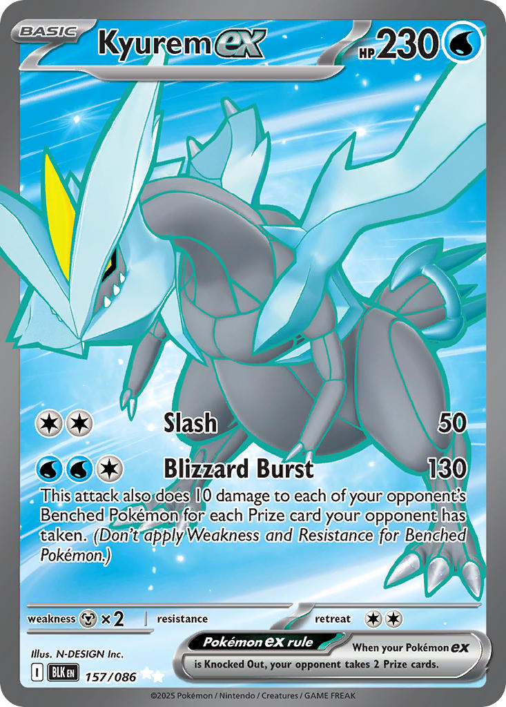 157/086 Kyurem EX