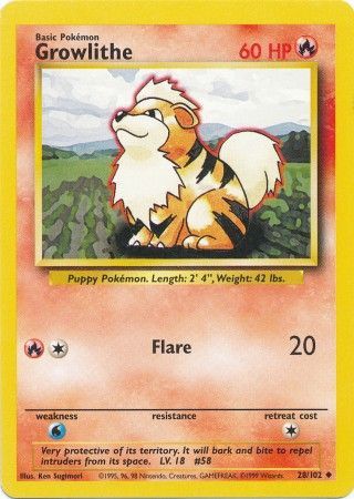 Growlithe 28/102