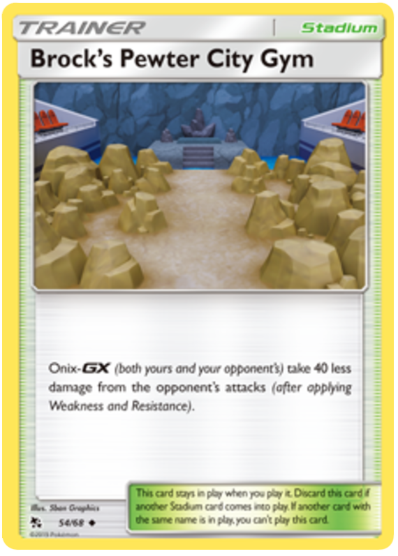 54/68 Brock's Pewter City Gym