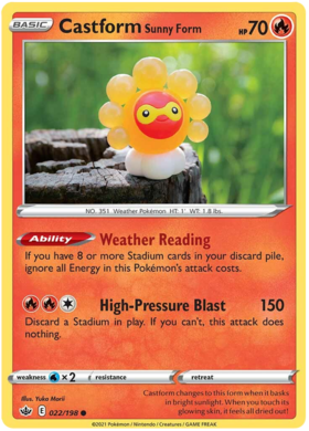 Castform Sunny Form 22/198