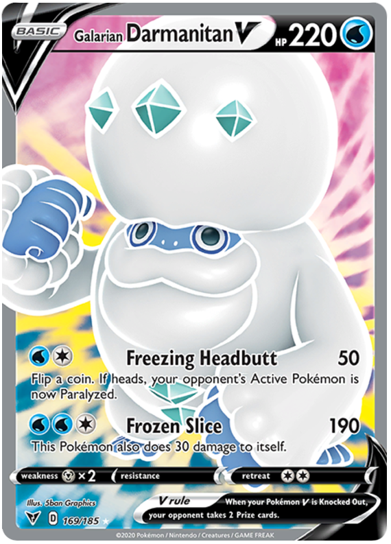 169/185 Galarian Darmanitan V