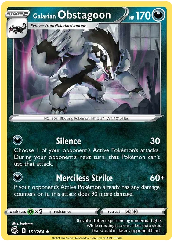 Galarian Obstagoon 161/264
