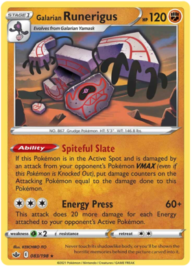 Galarian Runerigus 83/198