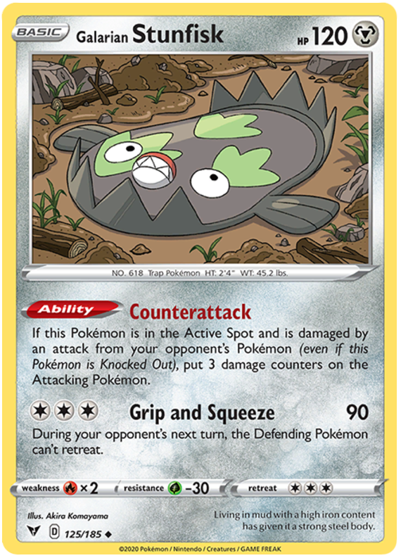 125/185 Galarian Stunfisk