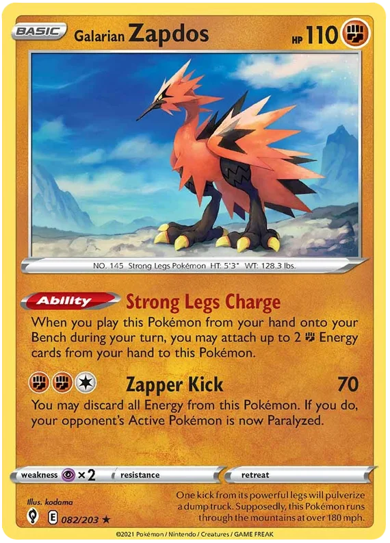 Galarion Zapdos 082/203