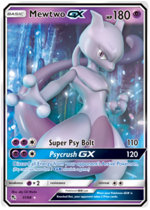 31/68 Mewtwo GX