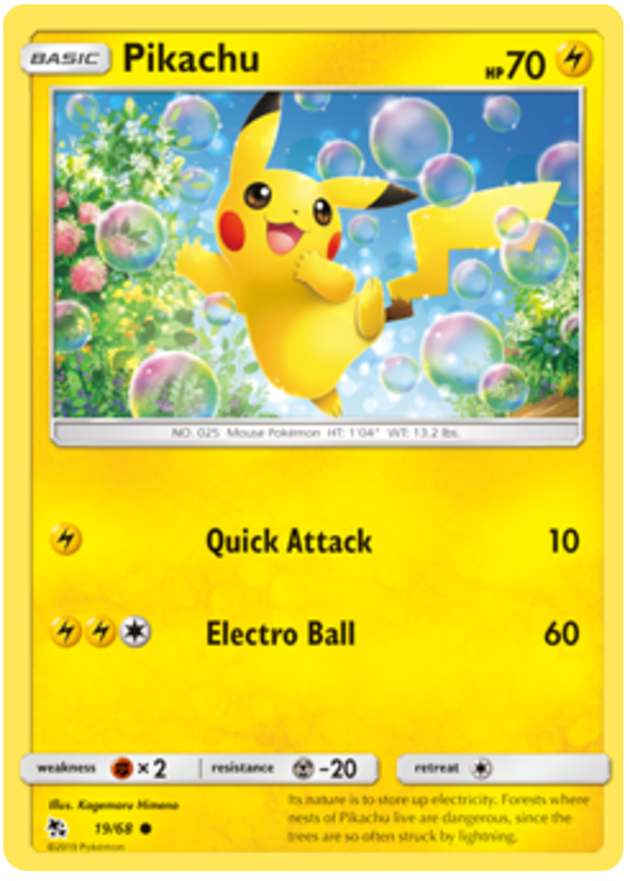 Pikachu 19/68