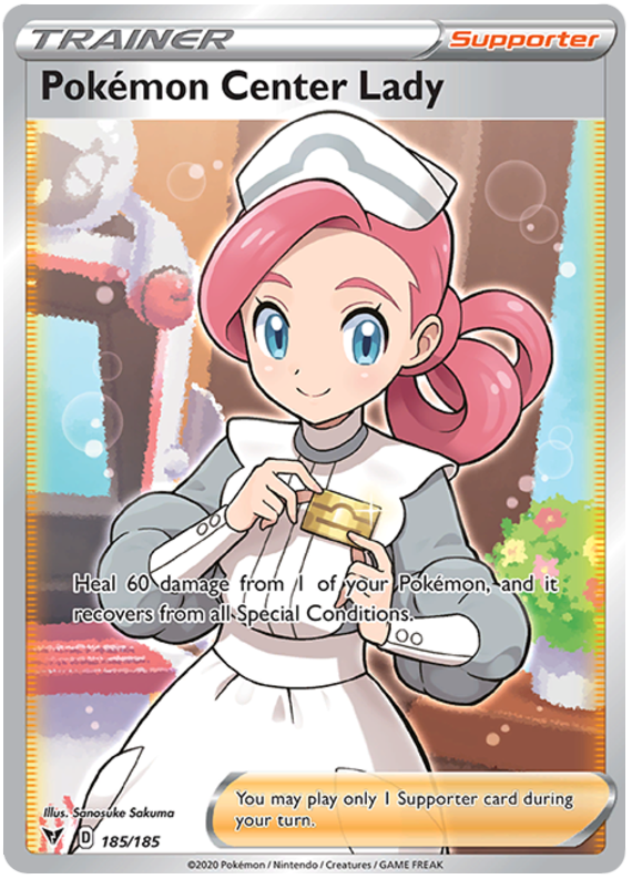 185/185 Pokémon Center Lady