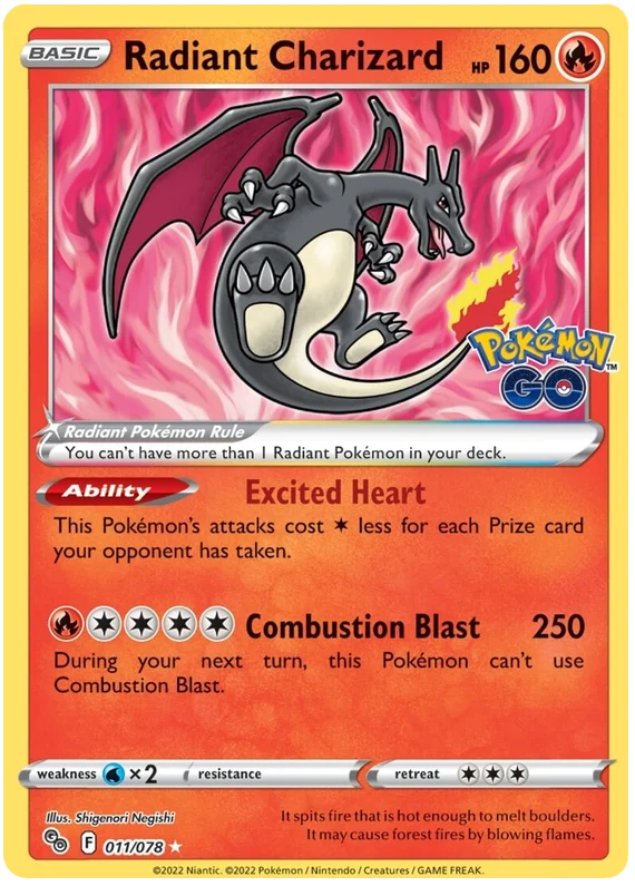 Radiant Charizard 11/78