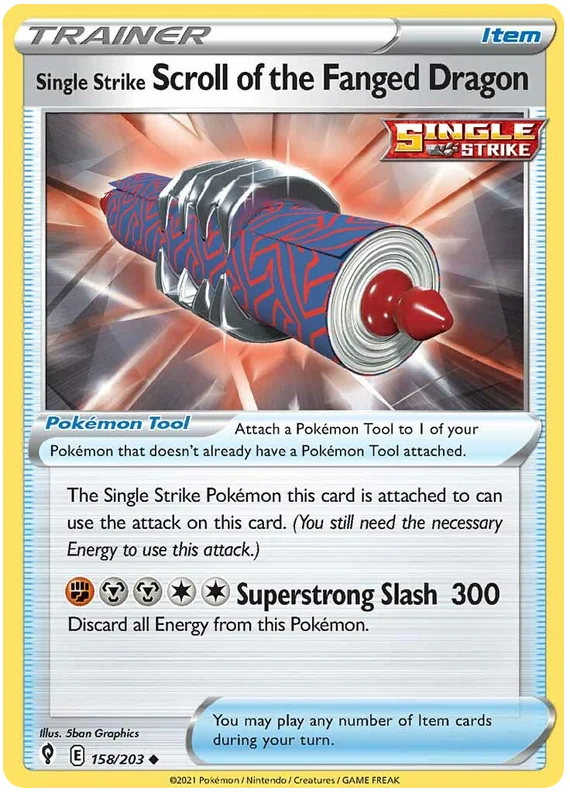 Single Strike Scoll of the Fanged Dragon - 158/203