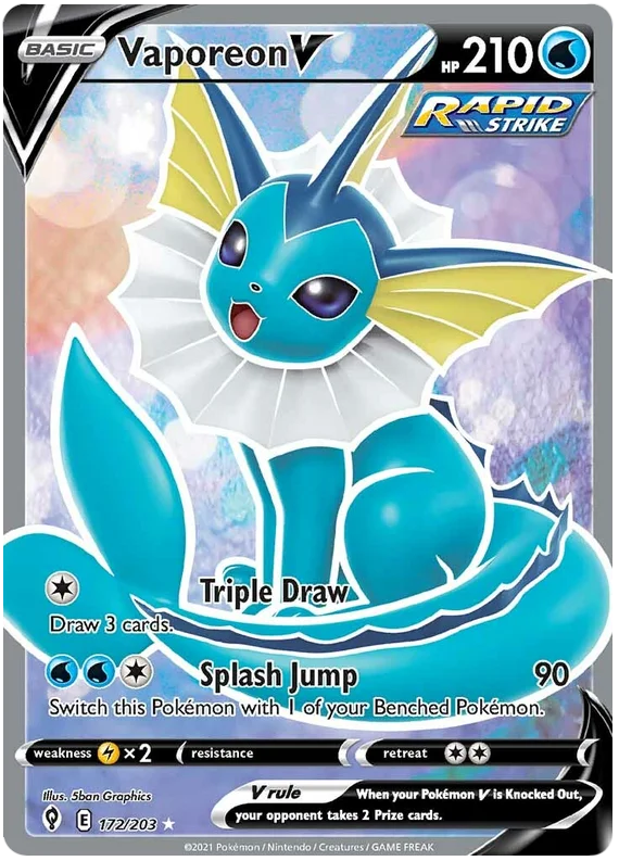 Vaporeon V 172/203