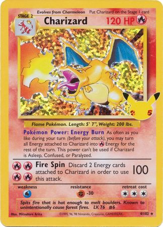 Charizard 4/102 Celebrations